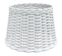 vidaXL Pantalla para lámpara de Techo Mimbre Blanco Ø40x26 cm