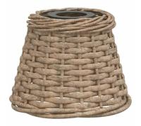 vidaXL Pantalla para lámpara de Techo Mimbre marrón Ø15x12 cm