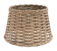 vidaXL Pantalla para lámpara de Techo Mimbre marrón Ø38x23 cm