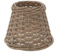 vidaXL Pantalla para lámpara Mimbre marrón Ø15x12 cm