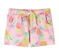 vidaXL Pantalón Corto Infantil con Cordón Bolsillo Ropa de Niños Frutas Rosa Suave 116