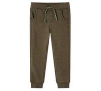 vidaXL Pantalón de Chándal Infantil Cintura con Cordón Ropa Niños Caqui Mélange 104
