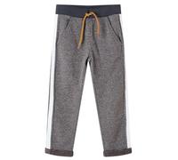 vidaXL Pantalón de Chándal Infantil con Cordón Ropa Niños Gris Oscuro Mélange 128
