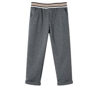 vidaXL Pantalón Infantil Cintura Elástica Ropa para Niños a Cuadros Gris Antracita 116