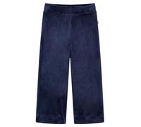 vidaXL Pantalón Infantil Ropa de Niños Cintura Elástica Terciopelo Azul Oscuro 128
