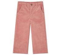 vidaXL Pantalón Infantil Ropa de Niños con Perneras Anchas Pana Rosa Envejecido 116