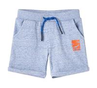 vidaXL Pantalones Cortos Infantil con Cordón Bolsillos Ropa de Niños Azul Mélange 128