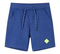 vidaXL Pantalones Cortos Infantil con Cordón Bolsillos Ropa de Niños Azul Mélange 128