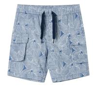 vidaXL Pantalones Cortos Infantiles con cordón Azul Oscuro 116