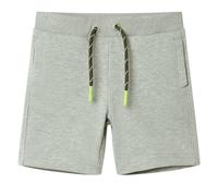 vidaXL Pantalones cortos infantiles con cordón caqui claro mélange 92