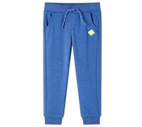 vidaXL Pantalones de chándal infantiles azul mélange 128