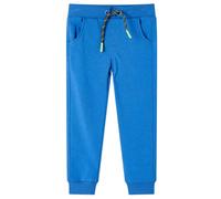 vidaXL Pantalones de Chándal Infantiles Cintura con Cordón Ropa de Niños Azul 116