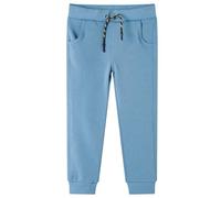 vidaXL Pantalones de Chándal Infantiles Cintura con Cordón Ropa de Niños Azul Medio 104