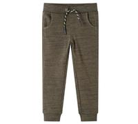 vidaXL Pantalones de Chándal Infantiles con Cordón Ropa Niños Caqui Oscuro Mélange 104