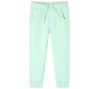 vidaXL Pantalones de Chándal Infantiles Ropa de Niños Deportiva Verde Brillante 128