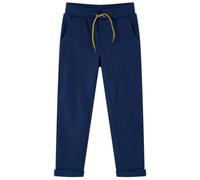 vidaXL Pantalones Infantiles con Cintura Elástica Cordón Ropa de Niños Azul Marino 116