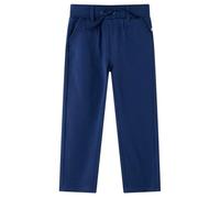 vidaXL Pantalones Infantiles con Cordón Cintura Elástica Ropa de Niños Azul Marino 104