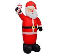 vidaXL Papa Noel Inflable 120 cm Luces LED Tela Plastico Santa Claus Hinchable