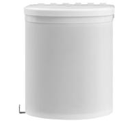 vidaXL Papelera de cocina empotrada - Cubo de basura plástico 12 L para puerta de armario