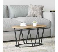 Vidaxl para , , de estilo industrial, texturizada, muebles de madera tratada, muebles para el hogar, mesa , mesa para bebidas