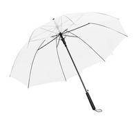 vidaXL Paraguas Palo Manual Sombrilla de Lluvia Antiviento Hombre Mujer Portátil Viaje Camina Acampa Caza Robusto Duradero Transparente 100 cm