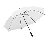 vidaXL Paraguas Palo Manual Sombrilla de Lluvia Antiviento Hombre Mujer Portátil Viaje Camina Acampa Caza Robusto Duradero Blanco 130cm