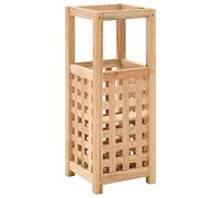 vidaXL Paragüero Madera Maciza Nogal 18x18x50 cm Mueble Paragüas Sombrillas