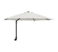 vidaXL Parasol de Jardín Montado en la Pared con LEDs Arena 248 cm