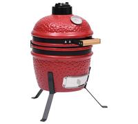 VidaXL Parrilla Ahumadora Kamado 2 En 1 Cerámica 56 Cm Roja