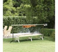 VidaXL Parrilla Plateada 158x42x31 Cm Acero Inoxidable