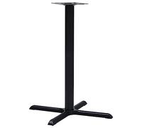 vidaXL Pata de Mesa de Bistró Pie Soporte Bar Accesorio Repuesto Café Escritorio Muebles Mobiliario Robusta Estable Hierro Fundido Negro 76x76x107 cm