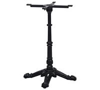 vidaXL Pata de mesa de bistró negra 52x52x72 cm de hierro fundido, pata de mesa, pata de mesa de repuesto, soporte de mesa, patas de mesa