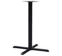 vidaXL Pata de Mesa de Bistró Pie Soporte Bar Accesorio Repuesto Café Escritorio Muebles Mobiliario Robusta Estable Hierro Fundido Negro 76x76x107 cm