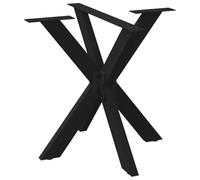 vidaXL Pata de mesa comedor forma araña negra 85x85x(72-73) cm acero, pata de mesa, pata de mesa de metal, pata de mueble, pata de mesa de muebles