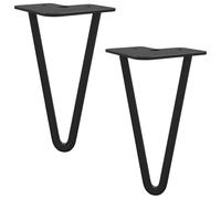 vidaXL Pata de Mueble 2 pcs Negro 54.1 x 54.1 x 100 mm Hierro, Cuarto de utilidades, otros espacios, enfoque minimalista, materiales duraderos, ideas de diseño funcional, optimizando soluciones de al