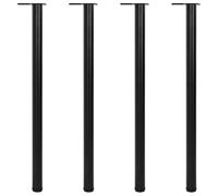 vidaXL Patas de mesa ajustables en 4 alturas negro 1100 mm