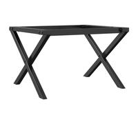 vidaXL Patas de mesa de centro estructura X acero 60x40x38 cm, pata de mesa auxiliar, pata de mesita auxiliar, pata de mesa de metal