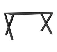 vidaXL Patas de Mesa de Centro Estructura X Acero 70x30x43 cm, Pata de Mesa Auxiliar, Pata de mesita Auxiliar, Pata de Mesa de Metal