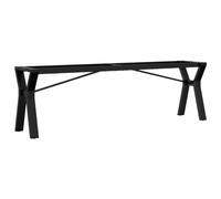 vidaXL Patas de mesa de centro estructura Y acero 140x30x43 cm
