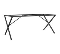 vidaXL Patas de Mesa de Comedor Estructura X Acero 160x80x73 cm, Pata de Mesa Auxiliar, Pata de mesita Auxiliar, Pata de Mesa de Metal
