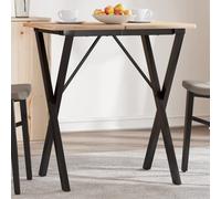 vidaXL Patas de mesa de comedor estructura X acero 60x50x73 cm, pata de mesa auxiliar, pata de mesita auxiliar, pata de mesa de metal