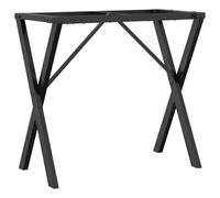 vidaXL Patas de mesa de comedor estructura X acero 80x40x73 cm