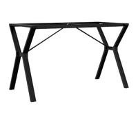 vidaXL Patas de Mesa de Comedor Estructura Y Acero 120x60x73 cm, Pata de Mesa Auxiliar, Pata de mesita Auxiliar, Pata de Mesa de Metal