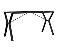 vidaXL Patas de mesa de comedor estructura Y acero 140x60x73 cm