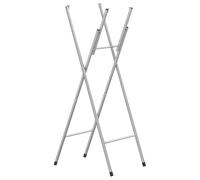 vidaXL Patas de mesa plegables de acero galvanizado Plata 45x53x108 cm