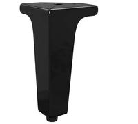 vidaXL Patas de Muebles 12 pcs Negro 54,1 x 54,1 x 100 mm Hierro, Patas de hierro duraderas para muebles, estilo medio siglo, decorativos para sala moderna, accesorios únicos