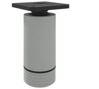 vidaXL Patas de Muebles Ajustable 12 pcs 64 x 64 x 100 mm PP, Sillas de oficina, diseño cilíndrico, estilo moderno, materiales duraderos para mayor comodidad y productividad en el trabajo.