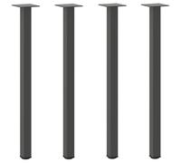 vidaXL Patas para Consola (4 Unidades), Antracita, 72-74 cm, Acero