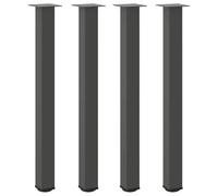vidaXL Patas para Mesa de Bar (4 Unidades, Antracita, 100-102 cm, Acero)