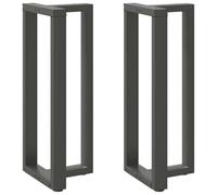 vidaXL Patas para mesa de bar en forma de T (2 unidades), antracita, 40 x 35 x (100-101) cm, acero